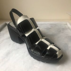 Opening Ceremony Patent Leather Wedge Sandal